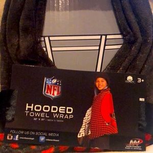 Towel hooded wrap NFL Cleveland Browns childs new 22" x 51" ages 3+ cotton